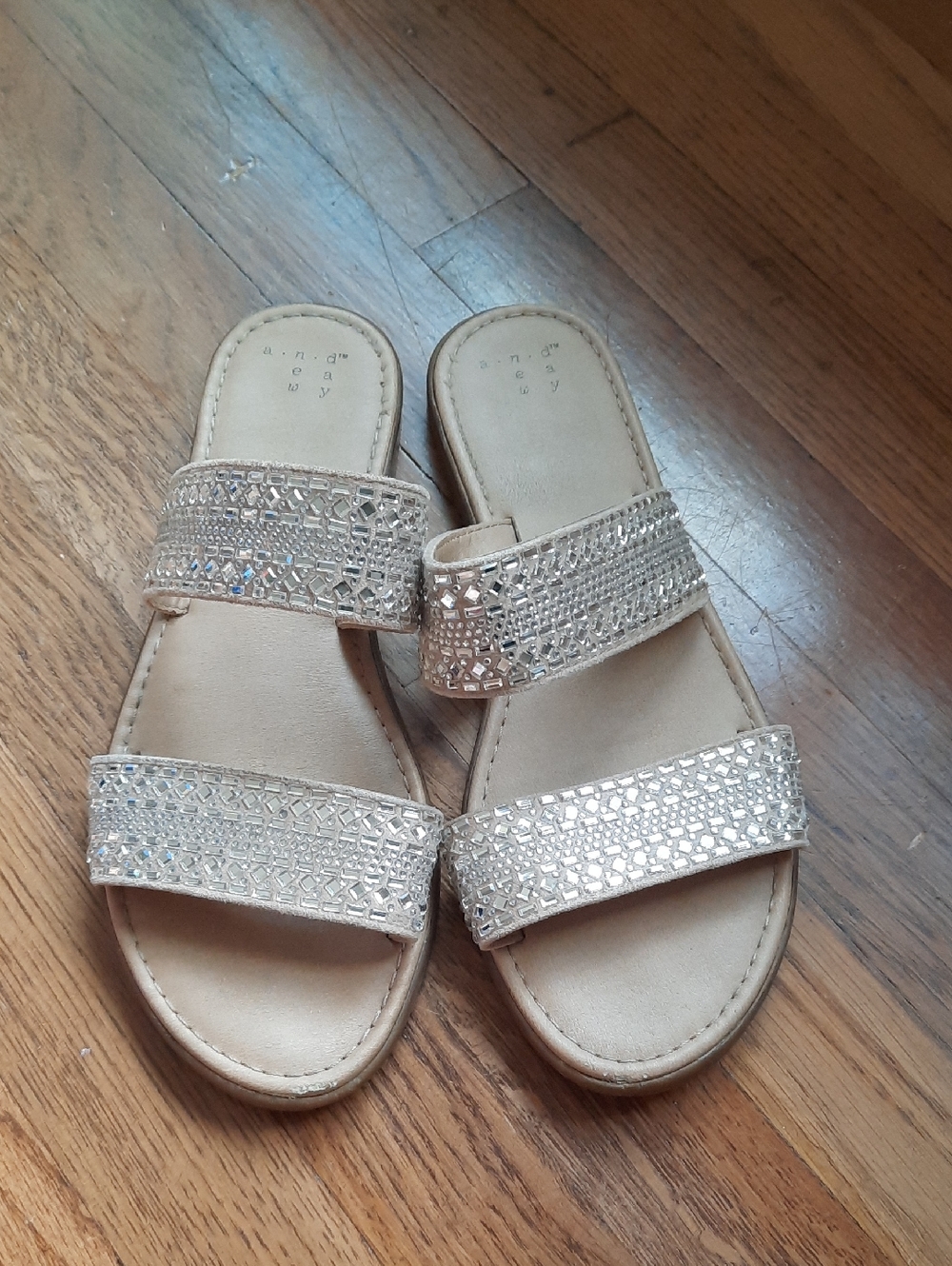Bewjeweled Slide Sandals A New Day 7.5